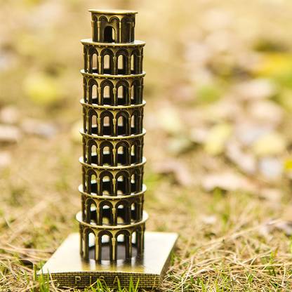 Elegant Lifestyle Antique Leaning Tower of PISA Souvenir for Home Decor, Study/Office Table, Gifts Decorative Showpiece  -  18 cm