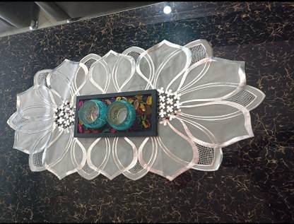 DELHI PVC CORP Silver 84 cm Table Runner