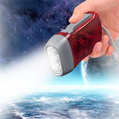 Triangle Ant ™Hand Pressing Power Generator Dynamo Powered Flashlight 3 LEDs Emergency Torch Torch