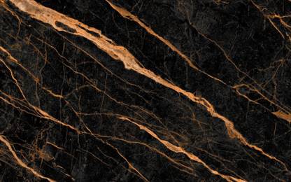 Lycus 200 cm 2 M Golden Liner Black Marble Wall Paper Self Adhesive Sticker
