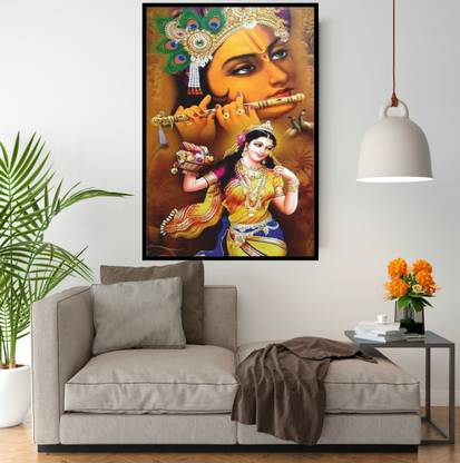 Radha Krishna Paper Print