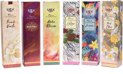 liza products rose, jasmine, sandal, lemon, vanilla, amber blossom Spray Liza Room spray combo rose jasmine sandal vanilla lemon amber each 250 ml