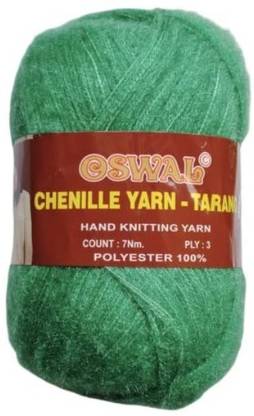 JEFFY Oswal Tarang Knitting Wool Yarn, Soft Chenille Yarn 200 gm, Shade no- 72