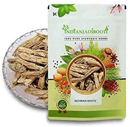 IndianJadiBooti Pure White Behman Centaurea Behen, 250 Grams Pack