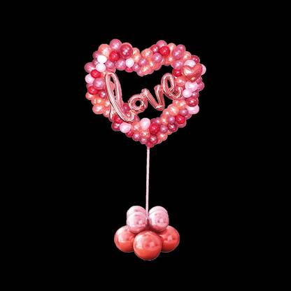 Arihant Hub Solid Balloon Arch Heart Shape Stand Frame Balloon