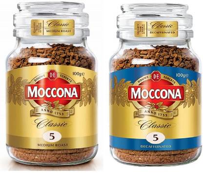 Moccona Coffee Espresso Freeze-Dried Instant Coffee 200gm, (Medium Roast ,Decaffinated) Instant Coffee