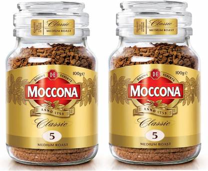 Moccona Coffee Espresso Style Freeze-Dried Instant Coffee 200gm, (Medium Roast)Pack 2 Instant Coffee