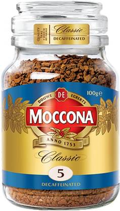 Moccona Coffee Espresso Style Freeze-Dried Instant Coffee 100g, (Decaffinated)Pack 1 Instant Coffee
