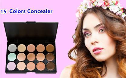 KA-KAIASHA 15 Shades Contouring Color Concealer Contour Makeup Palette Concealer
