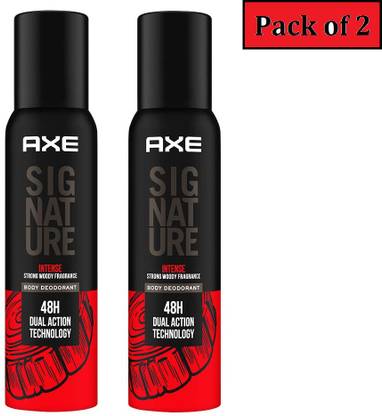AXE Signature (Intense) _122ml Each_(Pack of 2) Deodorant Spray  -  For Men