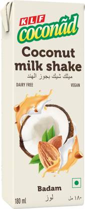 KLF coconad Diary Free Coconut Milk Shake 180 ML ( Pack of 6) Almond Flavour