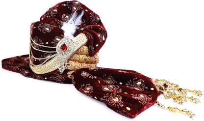 aman royal dulha collection Men's Ethnic Safa/Pagdi and Shawl Combo Set for Groom (Free Size) Embellished Pagri