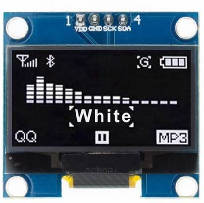 Prime Intact 1.3 Inch I2C/IIC WHITE OLED Display Module 4pin Electronic Components Electronic Hobby Kit