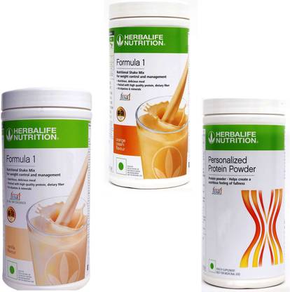 HERBALIFE FORMULA1 VANILLA WITH FORMULA1 ORANGE WITH PROTIEN POWDER 400G Nutrition Drink