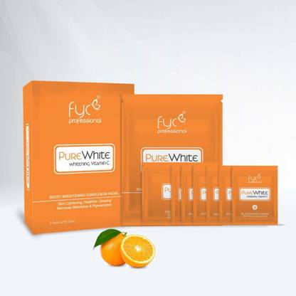 FYC PROFESSIONAL PURE WHITE VITAMIN-C FACIAL KIT Pouch Steps