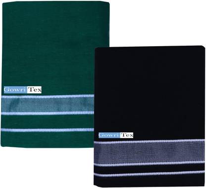 GOWRI TEX Solid Men Dhoti