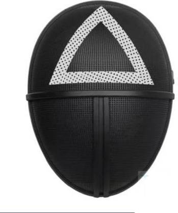 Toy Zoom Squid Game Triangle Guard Mask Party Mask (Black, Pack of 1) Party Mask