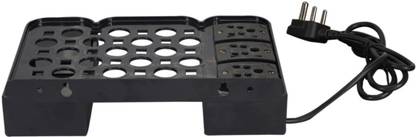 99Gems SET TOP BOX SHELF WITH 3 PIN POWER PLUG SOCKET WITH 1 REMOTE POCKET Mobile Holder