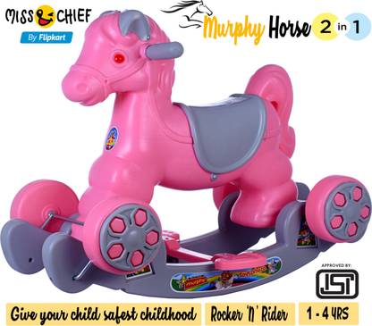 Miss & Chief by Flipkart MURPHY ROCKING AND RIDE ON 2 IN 1 HORSE TOY