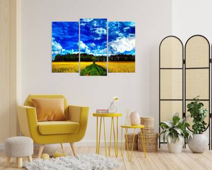 MADHUBAN DECOR beautiful land wall poster 3D Poster