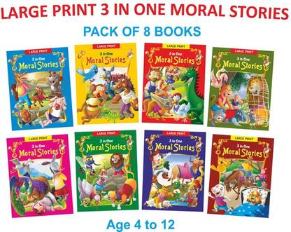 Large Print 3 In One Moral Stories
