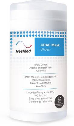 ResMed 61918 CPAP Mask Wipes (Pack of 62) Respiratory Exerciser