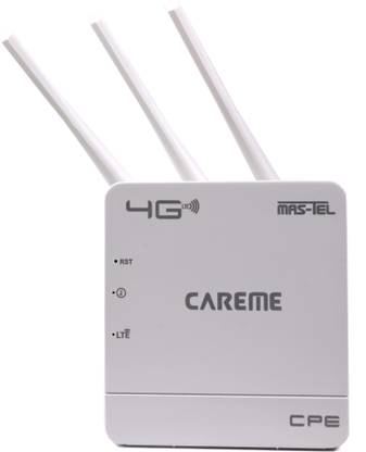 CareME 300 Mbps 4G Wifi Router Plug and Play 4G Router 2.4 GHz, 5 GHz 300 Mbps Wifi Speed Dual Band External Antenna MiFi (Sim Based)