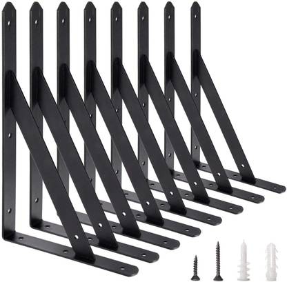 ROSE AHMED Shelf Support Angle Brackets for Shelves Heavy Duty Floating Shelf Brackets. 12 Shelf Bracket