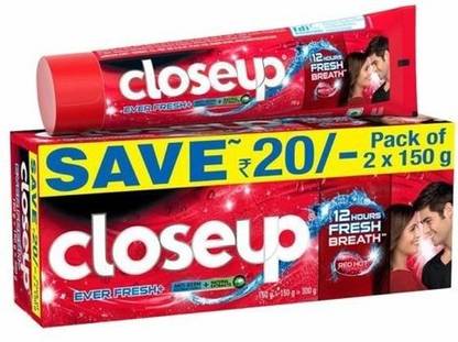 Closeup Everfresh Plus With Triple Fresh Formula ( 300 GM ) pack of 1 Toothpaste