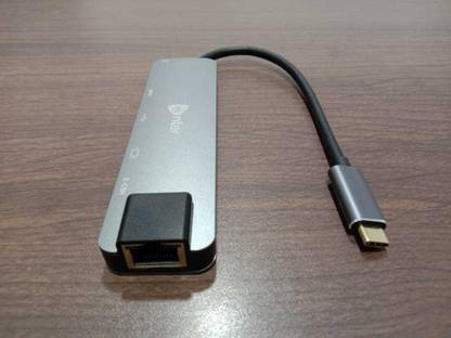 Enter Pro USB HUB Ethernet Rj45 LAN 5 in 1 USB C Hub Compatible with USB C Port Laptops. USB Hub