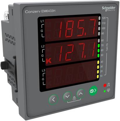 Schneider Electric METSEEM6433HCL10RS Conzerv EM6433H Cl 1 RS485 AmpPwrEnergy Meter