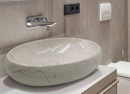 NCRAZE 321 MARBLE INPORTED DESINER COUNTER TABLE TOP WASH BASIN FOR HOME Table Top Basin