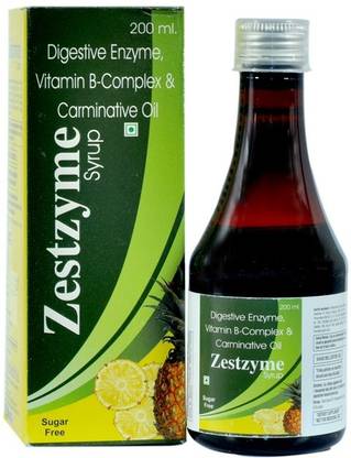 LAVANYA HEALTHCARE Zestzyme Vitamin B Complex Syrup for Digestive Enzyme (Sugar Free)