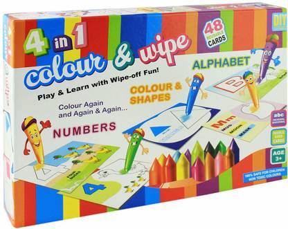 PEZYOX COLOUR & WIPE Educational Board Games and avtivity games accessories Board Game Accessories
