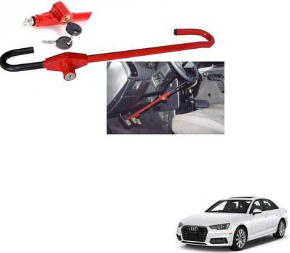 AuTO ADDiCT Car Steering Wheel Lock with 2 Keys Car Anti theft Device For Audi A4 Wheel Lock
