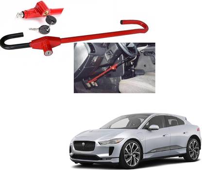 AuTO ADDiCT Car Steering Wheel Lock with 2 Keys Car Anti theif Device For Jaguar I-Pace Wheel Lock