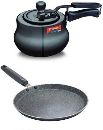 Prestige Induction Bottom Non-Stick Coated Cookware Set