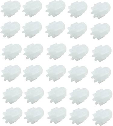INVENTO 30pcs DC Motor Spur Gear 8 Teeth 8T Plastic Pinion Gear 2mm Shaft Automotive Electronic Hobby Kit