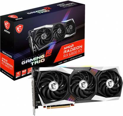 MSI AMD Radeon Radeon RX 6800 XT GAMING Z TRIO 16G 16 GB GDDR6 Graphics Card