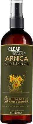 Clear Organic Premium Arnica Oil for Hair Fall Dandruff and Hair Regrowth  Hair Oil