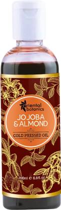 Oriental Botanics Jojoba & Almond Cold Pressed Oil - (No Mineral Oil, Silicon or Paraben) Hair Oil