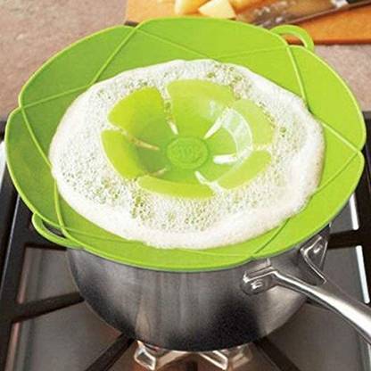 FIREPROXY Multi-Function Silicone pots Spill Stopper lid Stops Milk Spilling(Multicolor) 10 inch Lid