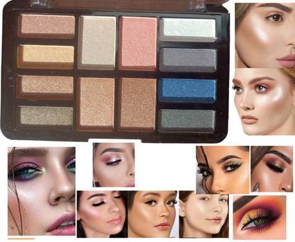 Herrlich HD Glitter eye shadow |HD Pro eyeshadow |Highlighter Palette