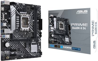 ASUS PRIME B660M-K D4 LGA 1700Socket Micro-ATX Intel B660 Chipset DDR4 Motherboard for Desktop