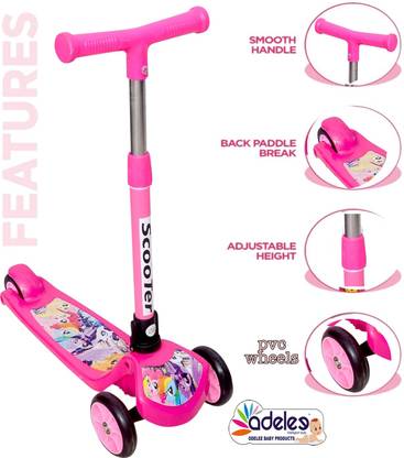 ODELEE Razor Smart Kick Scooter with Fold-able & Height Adjustable Handle( Age 2-14 Y)