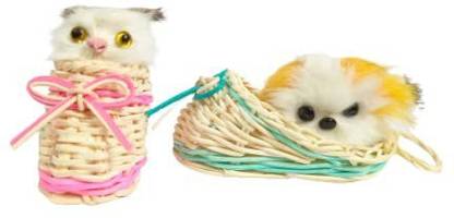 DogTrust ats Plush Toy Sleeping Cats Toy Kids Appease Doll Birthday Gift Doll (Pack of 2) Wooden Tough Toy For Cat