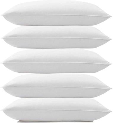 RGOCSTORE Microfibre Sleeping Pillow Pack of 5 Solid