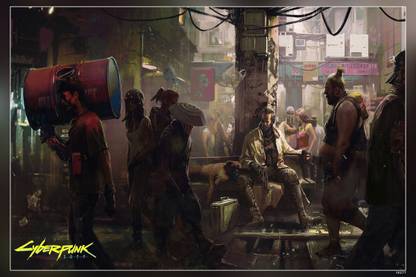 Cyberpunk Cyberpunk 2077 Cyborg Video Games Matte Finish Poster Paper Print