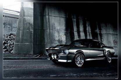 Car Old Car Classic Car Ford Mustang Shelby Matte Finish Poster Paper Print