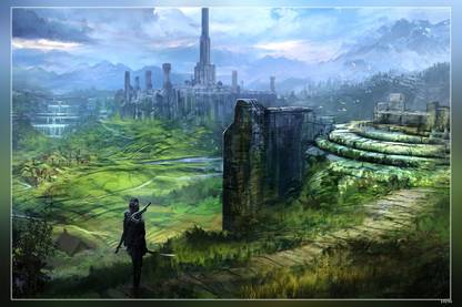 The Elder Scrolls V Skyrim Video Games Dragon Fantasy Art Matte Finish Poster Paper Print